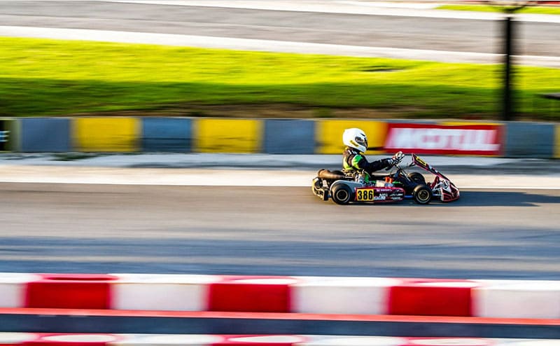 go kart with fast speed